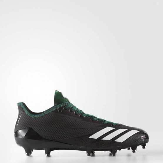 Mens Core Black/White/Dark Green Adidas Adizero 5-star 6.0 Cleats Football Cleats 275PGJSO->Adidas Men->Sneakers