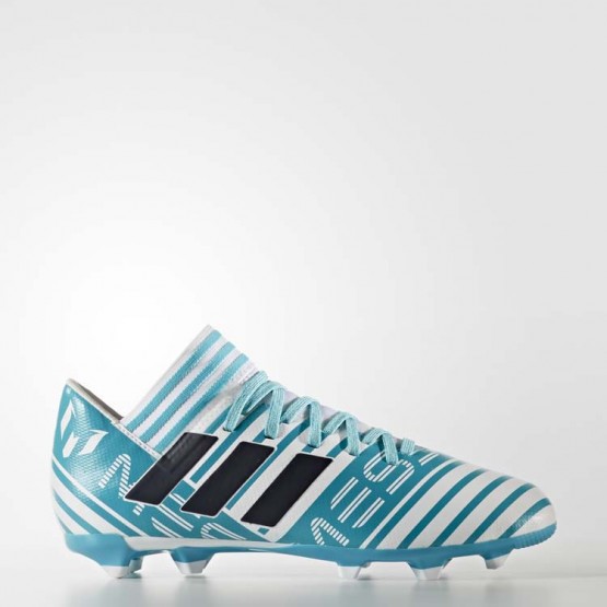 Kids White/Legend Ink/Energy Blue Adidas Nemeziz Messi 17.3 Firm Ground Cleats Soccer Cleats 275SMABE->Adidas Kids->Sneakers