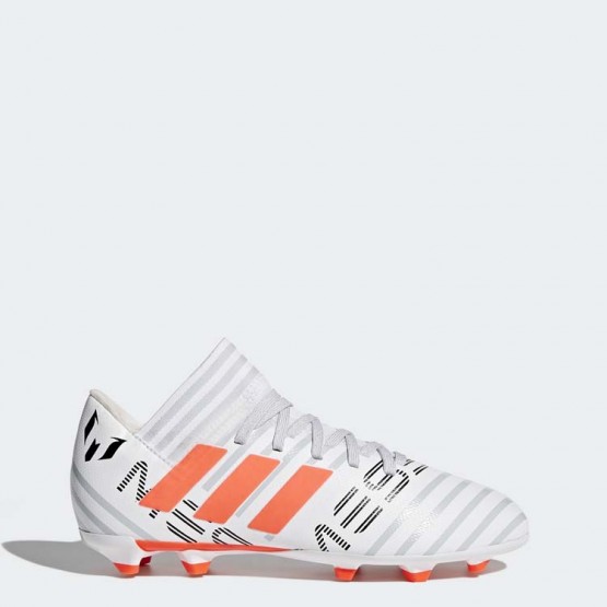 Kids White/Warning/Clear Grey Adidas Nemeziz Messi 17.3 Firm Ground Cleats Soccer Cleats 281TCXMB->Adidas Kids->Sneakers