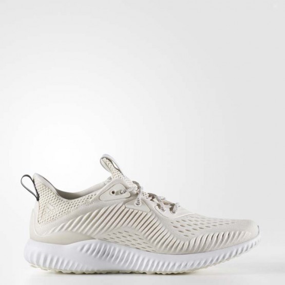 Womens Chalk White/White/Pearl Grey Adidas Alphabounce Em Running Shoes 287UOSAM->Adidas Women->Sneakers