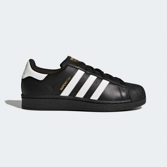 Kids Core Black/White/Black Adidas Originals Superstar Shoes 334DNGFK->Adidas Kids->Sneakers