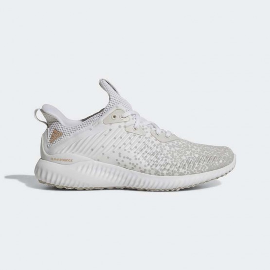 Womens White/Grey Adidas Alphabounce 1 Running Shoes 356PFQLC->Adidas Women->Sneakers