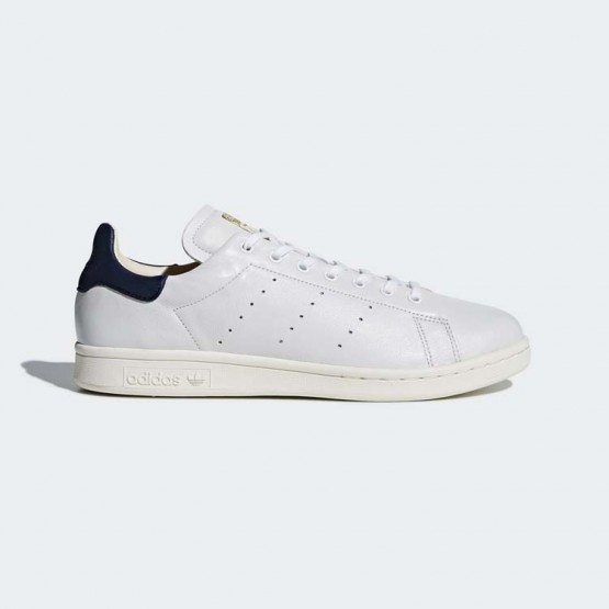 Mens White/Collegiate Navy Adidas Originals Stan Smith Recon Shoes 367GLQRE->Adidas Men->Sneakers