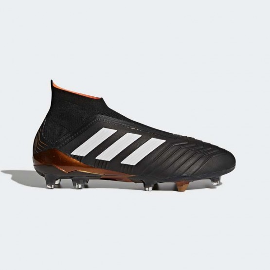 Mens Core Black/White/Infrared Adidas Predator 18+ Firm Ground Cleats Soccer Cleats 369AVOHE->Adidas Men->Sneakers