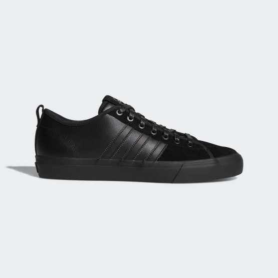 Mens Core Black/Black/Metallic Silver Adidas Originals Matchcourt Rx Shoes 372PDTMV->Adidas Men->Sneakers