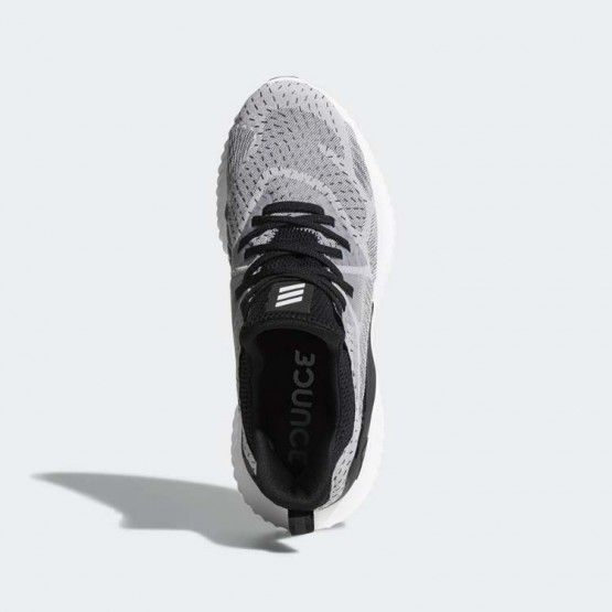 Mens White/Core Black Adidas Alphabounce Beyond Running Shoes 416VESWJ->Adidas Men->Sneakers