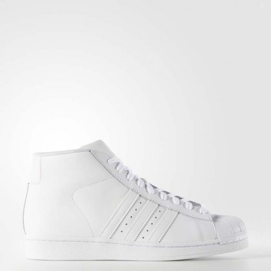Mens White Ftw/White Adidas Originals Pro Model Shoes 458TDIXB->Adidas Men->Sneakers