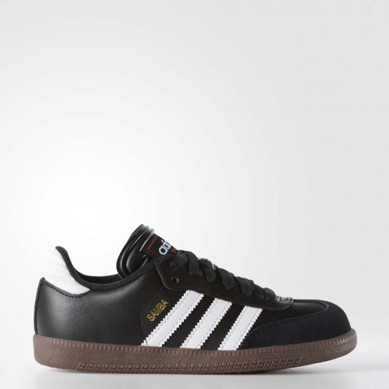 Kids Black/White Adidas Samba Classic Soccer Cleats 458XSPWJ->Adidas Kids->Sneakers