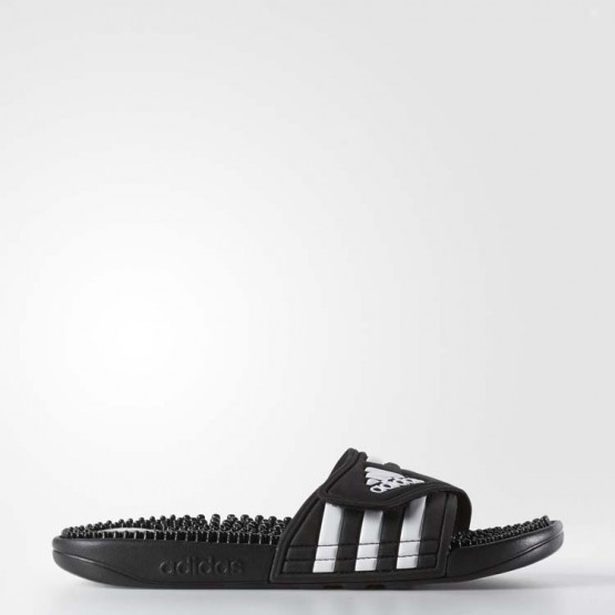 Womens Black/White Adidas Adissage Slides Training Shoes 463RZJFS->Adidas Women->Sneakers