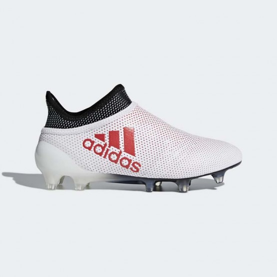 Kids Grey/Black Adidas X 17+ Purespeed Firm Ground Cleats Soccer Cleats 469PDWRY->Adidas Kids->Sneakers