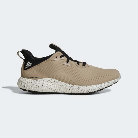 Mens Trace Khaki/Core Black Adidas Alphabounce 1 Running Shoes 479AQLIW->Adidas Men->Sneakers