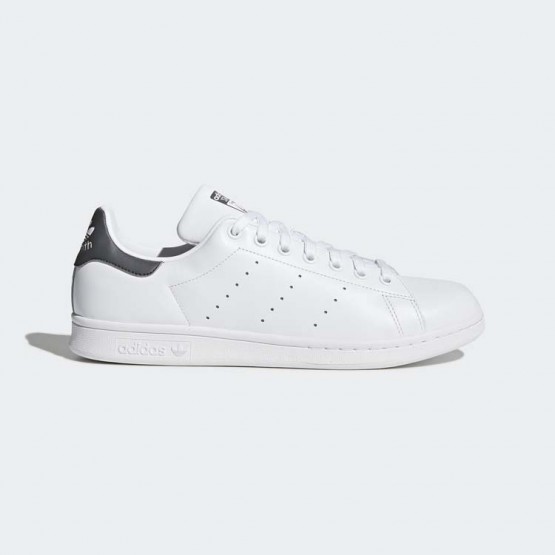Mens White/Grey Adidas Originals Stan Smith Shoes 484HNAEQ->Adidas Men->Sneakers