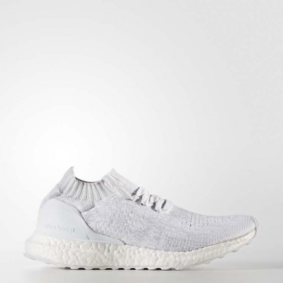 Kids White/Crystal White Adidas Ultraboost Uncaged Running Shoes 497SRAZT->Adidas Kids->Sneakers