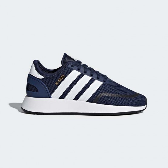 Kids Collegiate Navy/White/Grey Adidas Originals N-5923 Shoes 516ROMNG->Adidas Kids->Sneakers