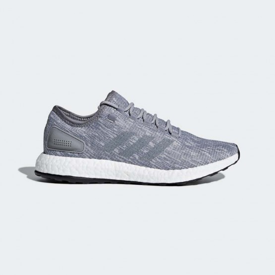 Mens Grey Adidas Pureboost Running Shoes 524FILJQ->Adidas Men->Sneakers