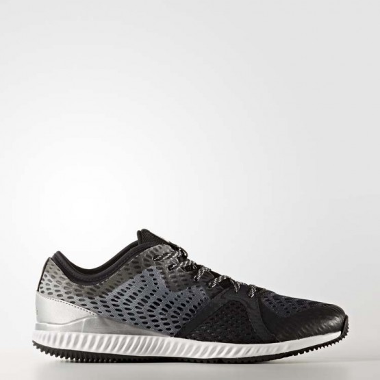 Womens Core Black/Metallic Silver Adidas Crazytrain Pro Training Shoes 543RJUTB->Adidas Women->Sneakers