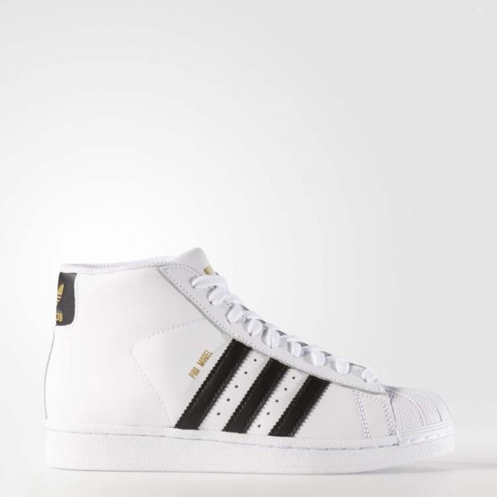 Kids White Ftw/Core Black Adidas Originals Pro Model Shoes 569NYRDZ->Adidas Kids->Sneakers