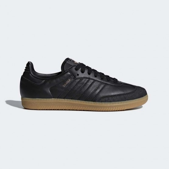 Womens Core Black/Black Adidas Originals Samba Shoes 572IUADB->Adidas Women->Sneakers
