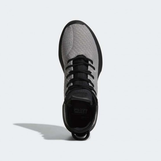 Mens Silver Metallic/Black Adidas Originals Crazy 1 Adv Primeknit Shoes 624OYRQS->Adidas Men->Sneakers