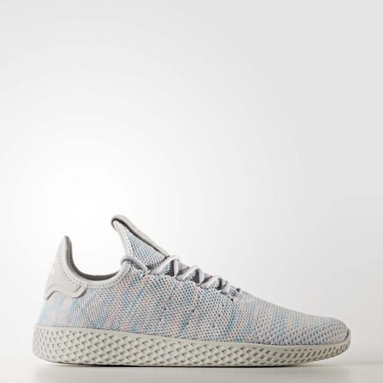Mens Blue/Pink/Light Grey Adidas Originals Pharrell Williams Tennis Hu Shoes 655YCDRF->Adidas Men->Sneakers