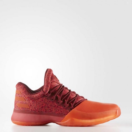 Mens Orange Adidas Harden Vol. 1 Basketball Shoes 673CMUVO->Adidas Men->Sneakers