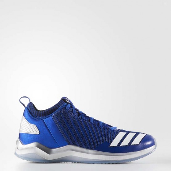 Mens Collegiate Royal/White/Air Force Blue Adidas Icon Trainer Training Shoes 698QAGLI->Adidas Men->Sneakers