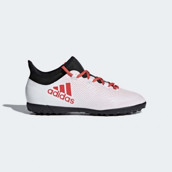 Kids Grey/Black Adidas X Tango 17.3 Turf Soccer Cleats 738XYZCM->Adidas Kids->Sneakers