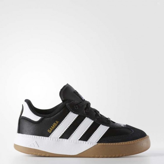 Kids Black/White Adidas Samba Soccer Cleats 749OQFXW->Adidas Kids->Sneakers