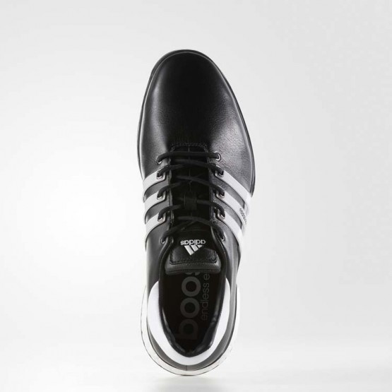 Mens Core Black/White Adidas Tour 360 2.0 Wide Golf Shoes 772PUDZW->Adidas Men->Sneakers