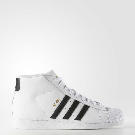 Mens White Ftw/Core Black Adidas Originals Pro Model Shoes 778WQTHZ->->Sneakers