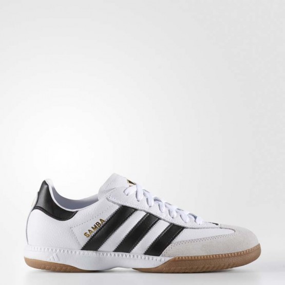 Mens White Ftw Adidas Samba Millennium Leather In Soccer Cleats 792DYKEM->->Sneakers