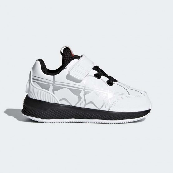 Kids White/Core Black/Scarlet Adidas Star Wars Rapidarun Running Shoes 796QOVID->Adidas Kids->Sneakers