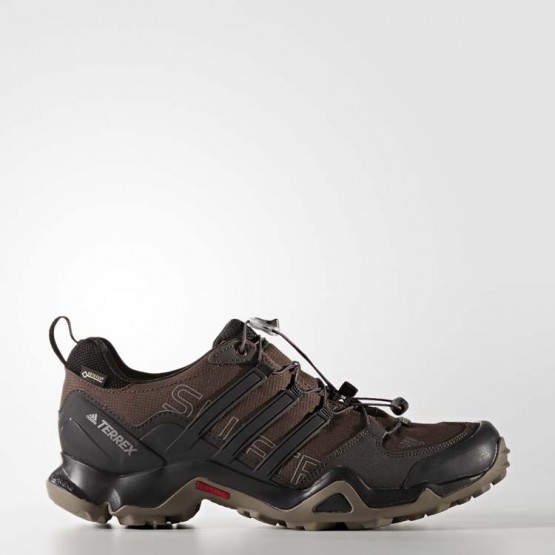 Mens Brown/Black/Titan Grey Adidas Terrex Swift R Gtx Outdoor Shoes 822DHGMF->Adidas Men->Sneakers