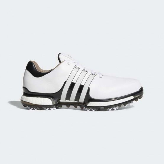 Mens White/Core Black Adidas Tour 360 2.0 Wide Golf Shoes 831CHSWL->Adidas Men->Sneakers