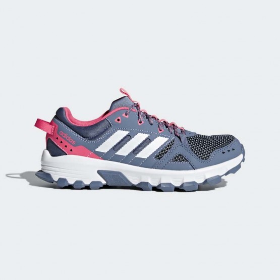 Womens Steel/White Adidas Rockadia Trail Running Shoes 838EAPQY->Adidas Women->Sneakers