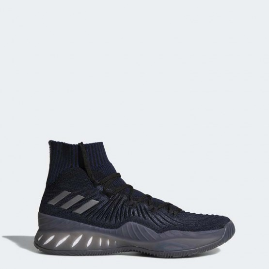 Mens Core Black/Dark Navy Adidas Crazy Explosive 2017 Primeknit Basketball Shoes 843VIZNC->Adidas Men->Sneakers