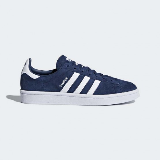 Womens Mineral Blue/White Adidas Originals Campus Shoes 852ZQEWO->Adidas Women->Sneakers