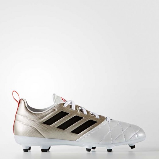 Womens Platinum Metallic/Black/Core Red Adidas Ace 17.3 Firm Ground Cleats Soccer Cleats 856OEIUL->Adidas Women->Sneakers