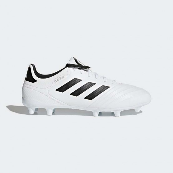 Mens White/Black/Tactile Gold Metallic Adidas Copa 18.3 Firm Ground Cleats Soccer Cleats 891BHFJU->Adidas Men->Sneakers