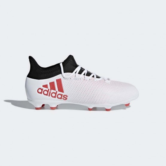 Kids Grey/Black Adidas X 17.1 Firm Ground Cleats Soccer Cleats 896TSJCQ->Adidas Kids->Sneakers