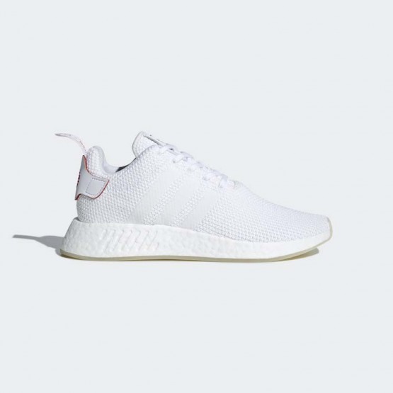 Mens White/Scarlet Adidas Originals Nmd_r2 Cny Shoes 923WICGN->Adidas Men->Sneakers