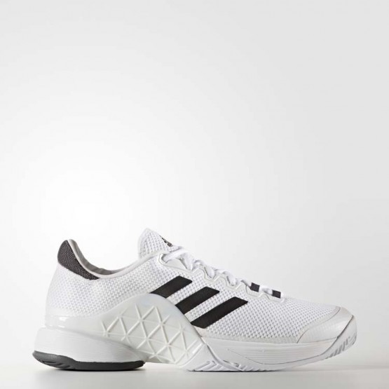 Mens White Ftw/Solid Grey Adidas Barricade 2017 Tennis Shoes 925QASNV->->Sneakers