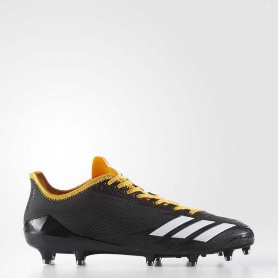 Mens Core Black/White/Gold Solid Adidas Adizero 5-star 6.0 Cleats Football Cleats 931STUZA->Adidas Men->Sneakers