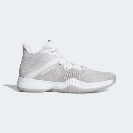 Mens White/Chalk Pearl/Crystal White Adidas Mad Bounce Basketball Shoes 940YEMSJ->Adidas Men->Sneakers