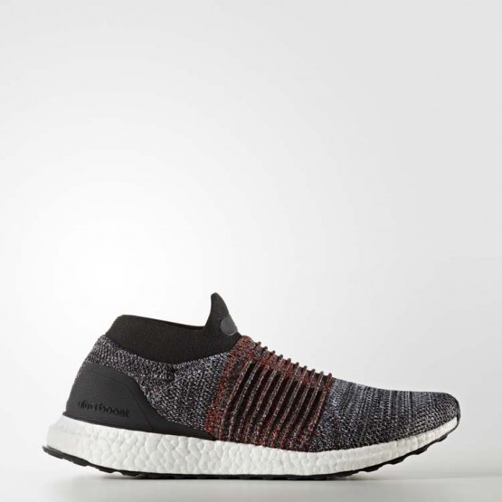 Mens Core Black/White Adidas Ultraboost Laceless Running Shoes 943MWOVQ->Adidas Men->Sneakers