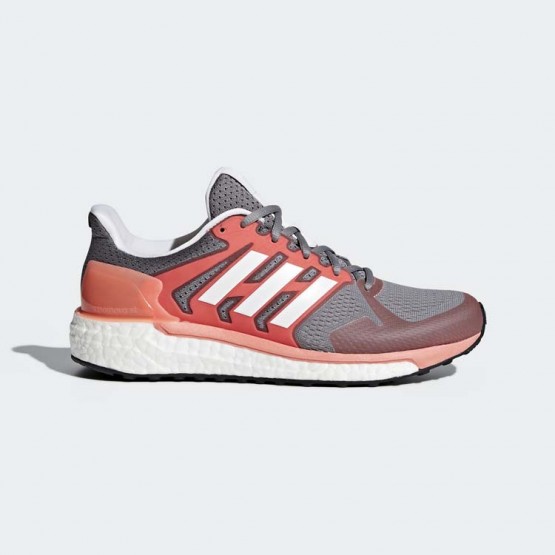 Womens Grey/White/Chalk Coral Adidas Supernova St Running Shoes 959GDCHZ->Adidas Women->Sneakers