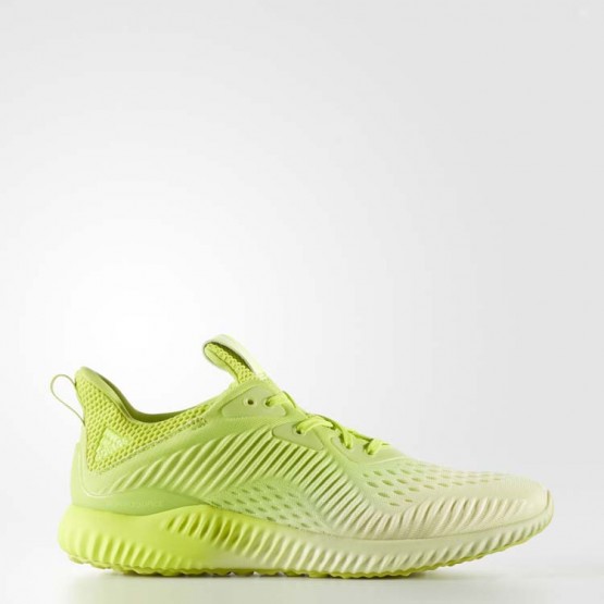 Womens Ice Yellow/Semi Solar Yellow/White Adidas Alphabounce Em Running Shoes 995YZUFI->Adidas Women->Sneakers