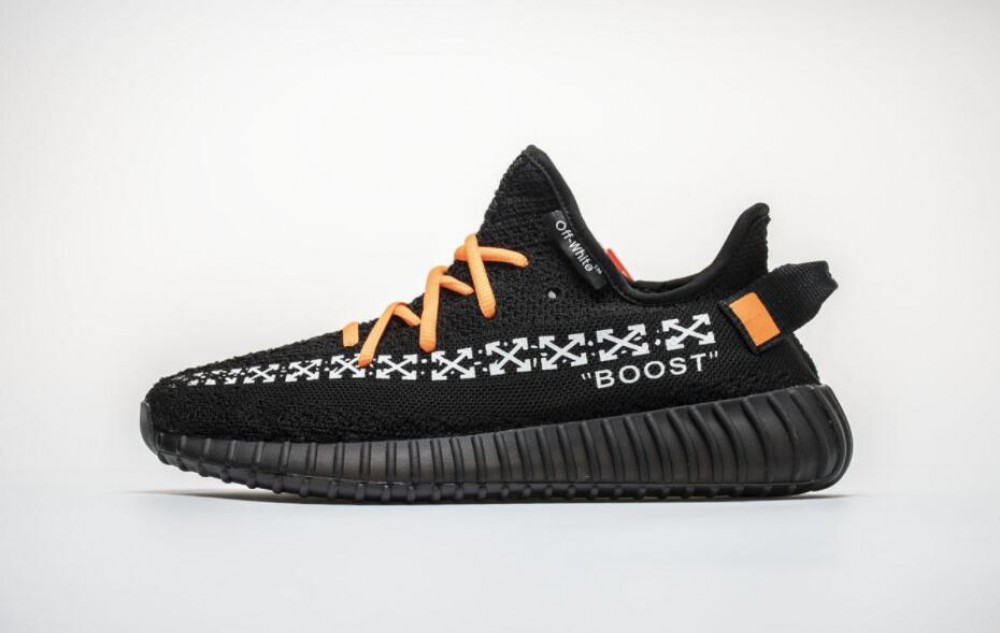 OFF-White x Yeezy Boost 350 V2 Black->Yeezy Boost->Sneakers